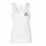 Women's White Baby Rib Tank